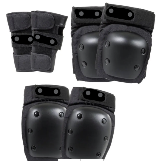 Pack de proteccions de color negre bàsic