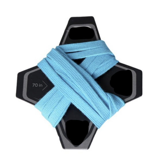 Cordons de color blau per patins quads