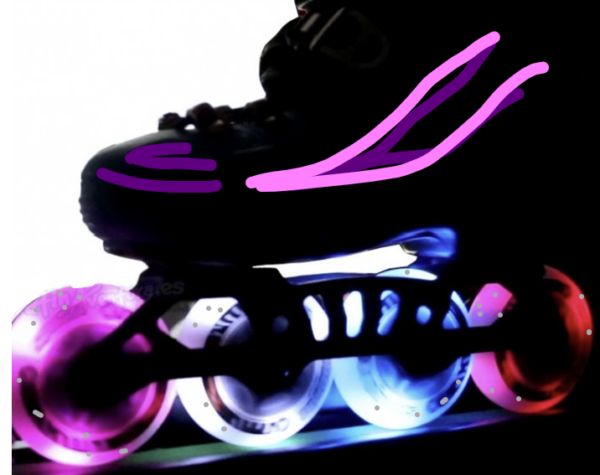 Patins de amb rodes de colors